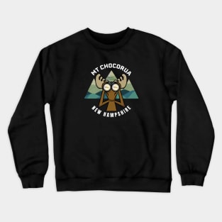 Mt Chocorua Moose Binoculars - Dark Shirts Crewneck Sweatshirt